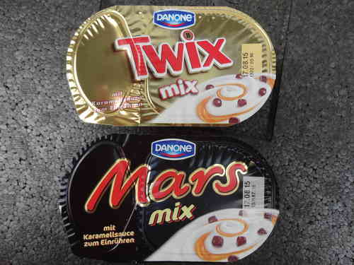 Joghurt Mars mix, Twix mix,